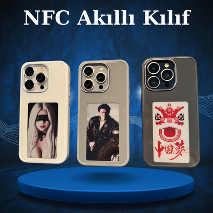 iPhone Akıllı Kılıf – NFC Dijital Ekranlı, Kişiselleştirilebilir